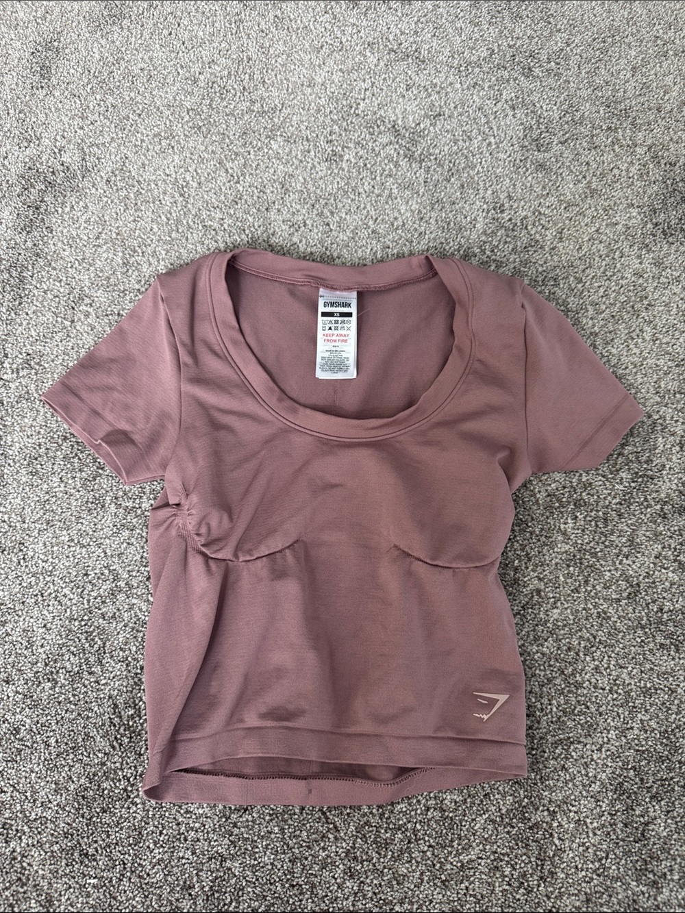 Gymshark Calm Pink Soft Sculpt Midi T-Shirt Size: XS